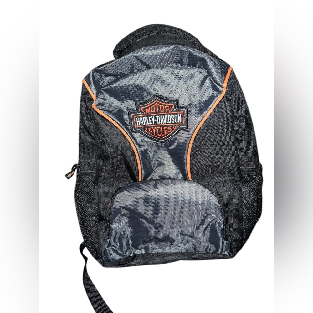 Harley-Davidson Black and Orange Backpack